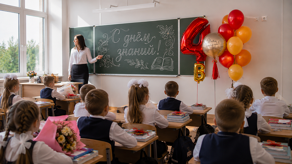 Оформление школьного класса воздушными шарами на 1 сентября