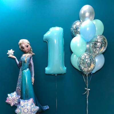 Композиция из шаров Холодное сердце