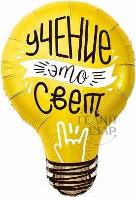 Фигура из фольги, Лампочка, Учение Свет, 71 см