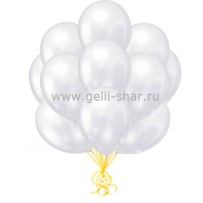 Облако Белых шаров Металлик