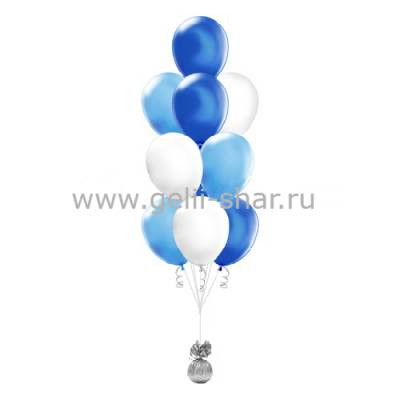 Фонтан из Голубых, Синих и Белых шаров