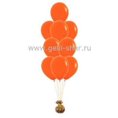 Фонтан из Оранжевых шаров Пастель