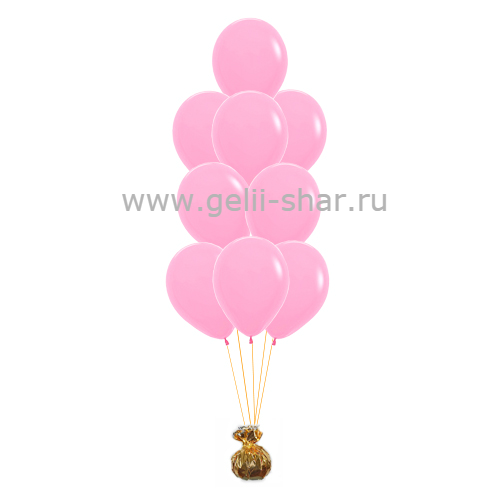 Фонтан из Розовых шаров Пастель
