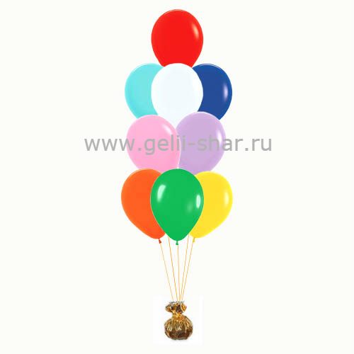Фонтан из Ассорти шаров Пастель