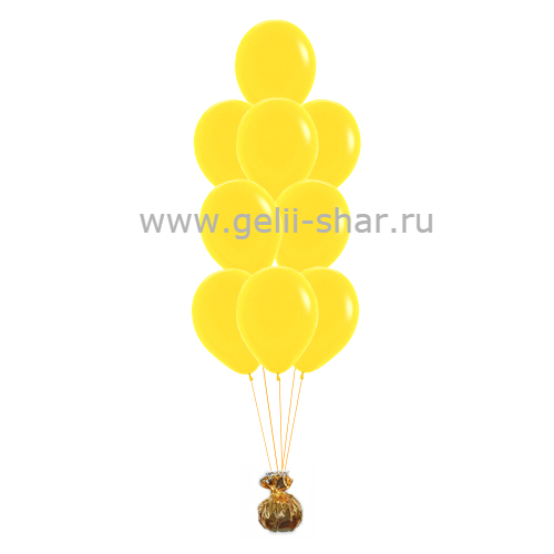 Фонтан из Желтых шаров Пастель