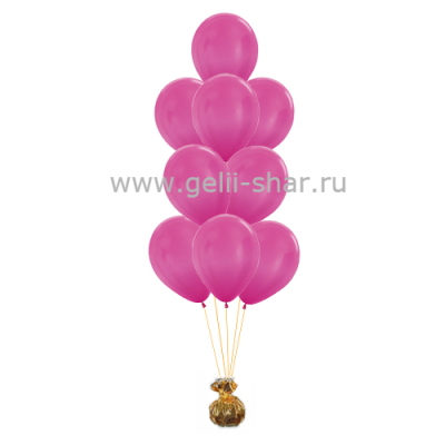 Фонтан из Розовых шаров Металлик