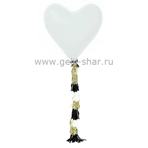 Сердце Белое Огромное, 91 см