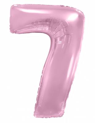Шар "Цифра 7" Розовая, 102 см