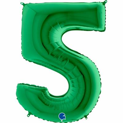 Шар "Цифра 5" Зеленая, 102 см