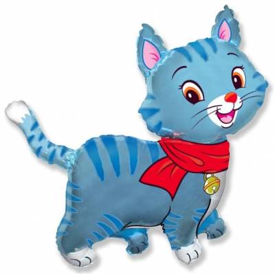 Фигура, Любимый котенок, Синий, 81 см
