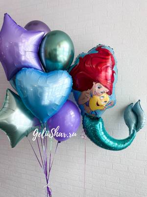 Композиция из шаров Русалочка