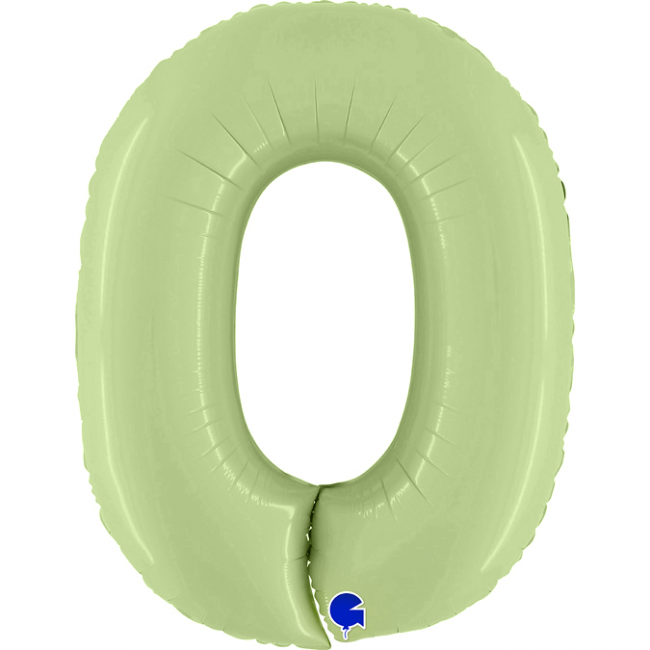 Шар "Цифра 0" Олива, 102 см
