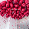 Шары под потолок красные и сердца 