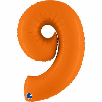 Шар "Цифра 9" Оранжевая, 102 см