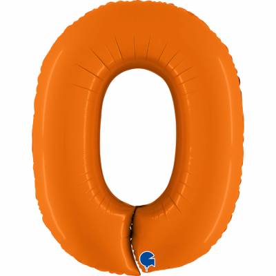 Шар "Цифра 0" Оранжевая, 102 см