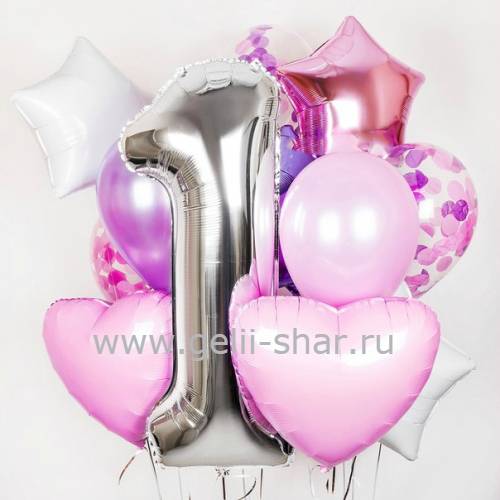 Композиция из шаров Лиловые мечты